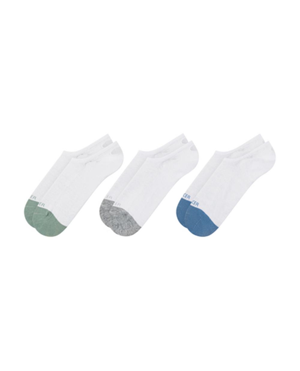 Ted Baker 3 Pack Branded Liner Trainer Socken Herren Weiß | YLTIN-2741