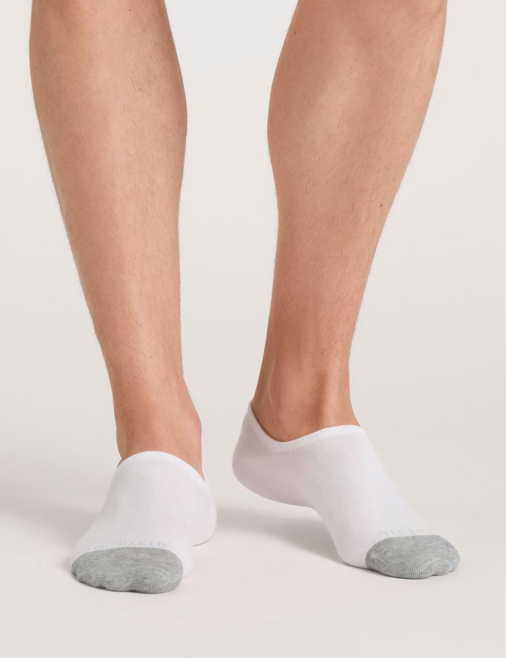 Ted Baker 3 Pack Branded Liner Trainer Socken Herren Weiß | YLTIN-2741