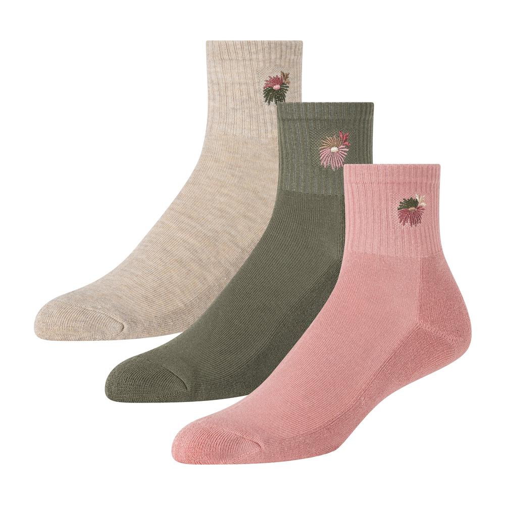 Ted Baker 3 Pack Cushioned Sole High Ankle Crew Socken Damen Rosa | VLUIJ-6230