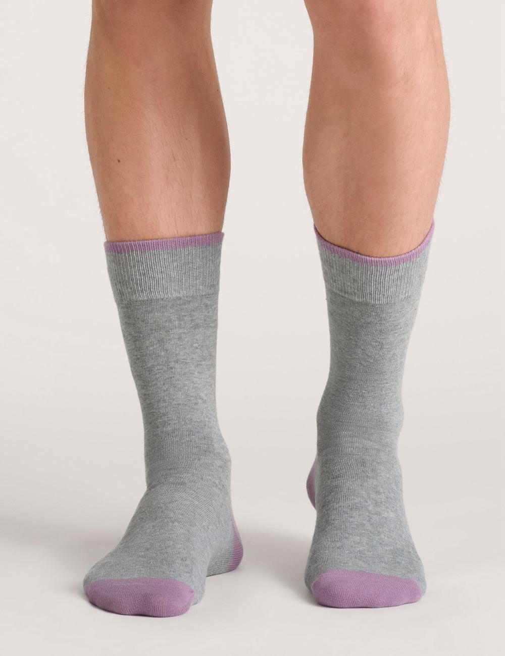 Ted Baker 3 Pack Geometric Check Crew Socken Herren Grün | IHNPC-0247