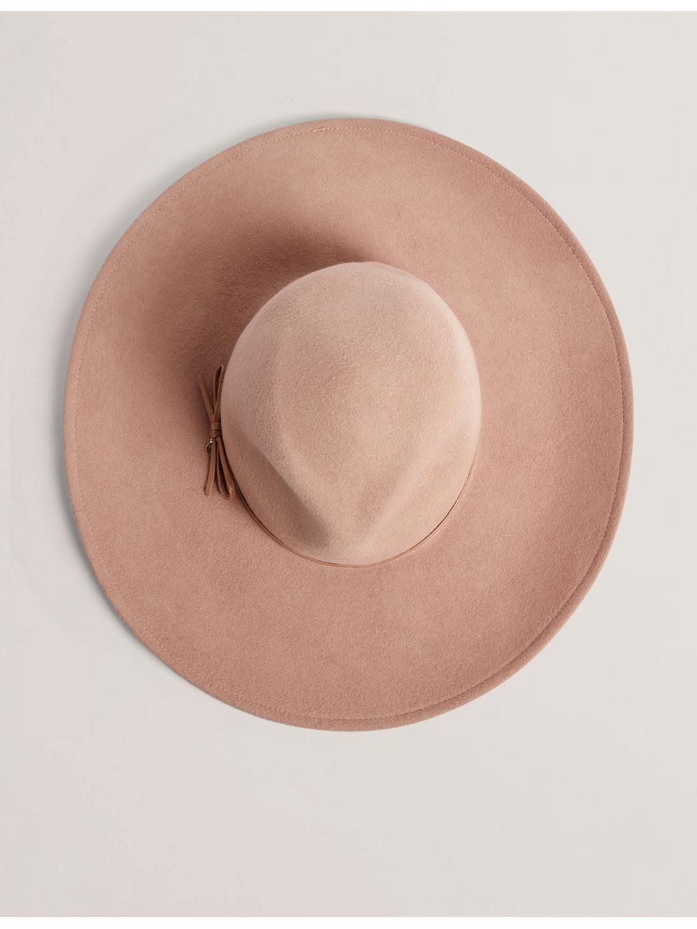 Ted Baker ABBIIIO - Bow Detail Pure Wool Hüte Damen Tan | YKRIS-3716