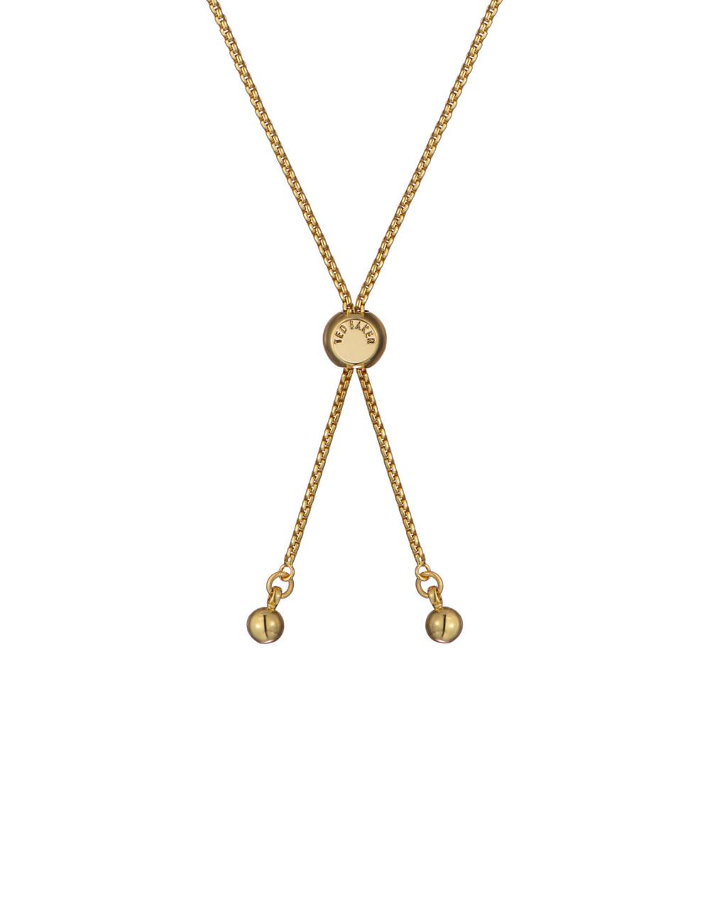 Ted Baker ADORIA - Mini Crystal Heart Adjustable Armbänder Damen Gold | PMVBI-2974