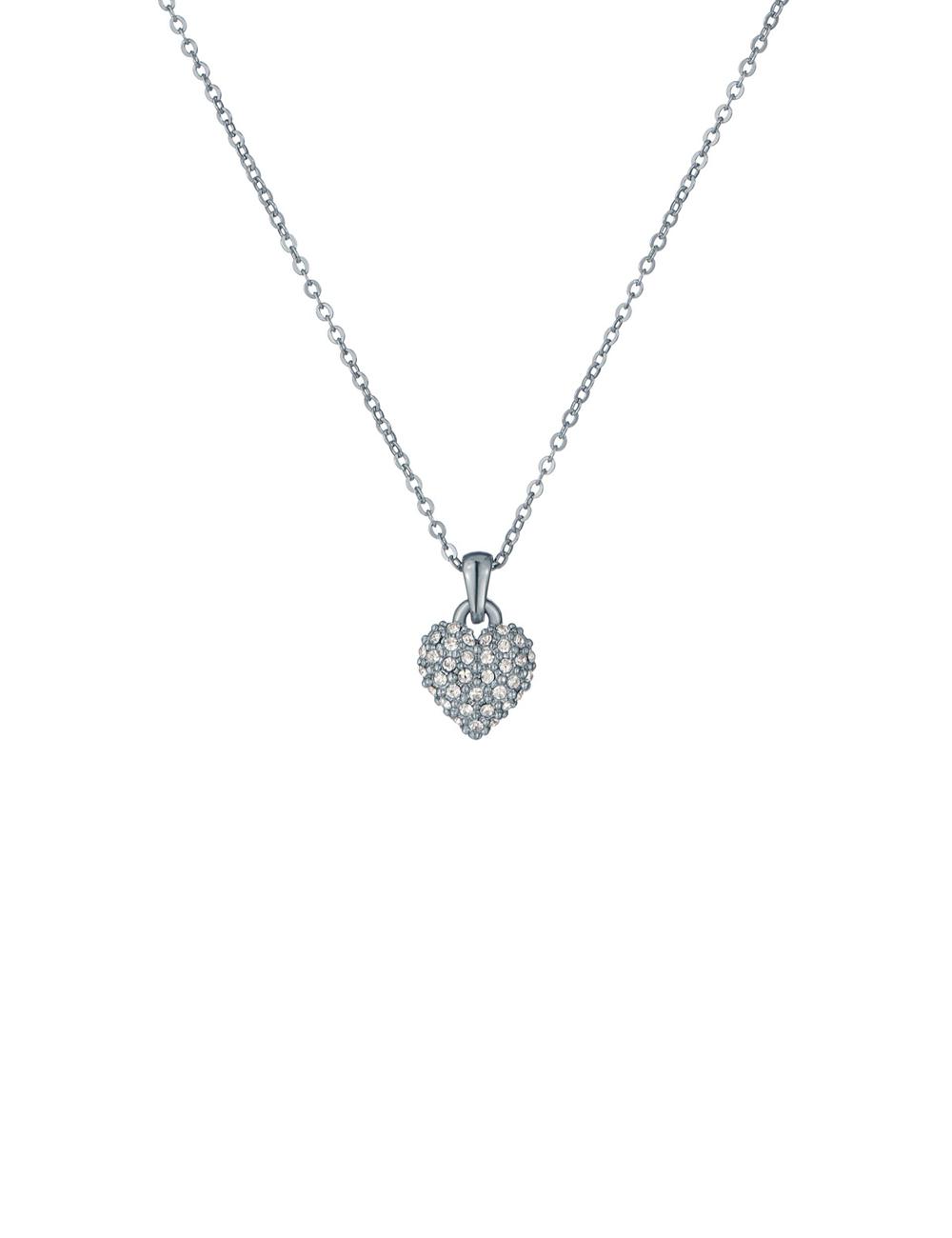 Ted Baker ADORINA - Mini Crystal Heart Pendant Ketten Damen Silber | IFVSW-5036