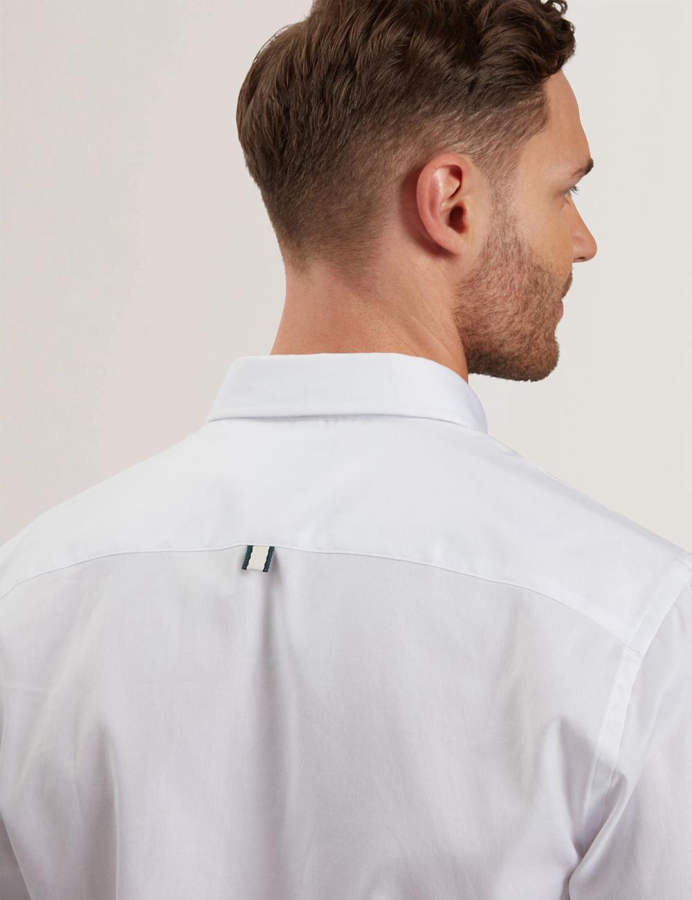 Ted Baker ALLARDO - Regular Fit Cotton Oxford Hemd Herren Weiß | CDWKB-5186