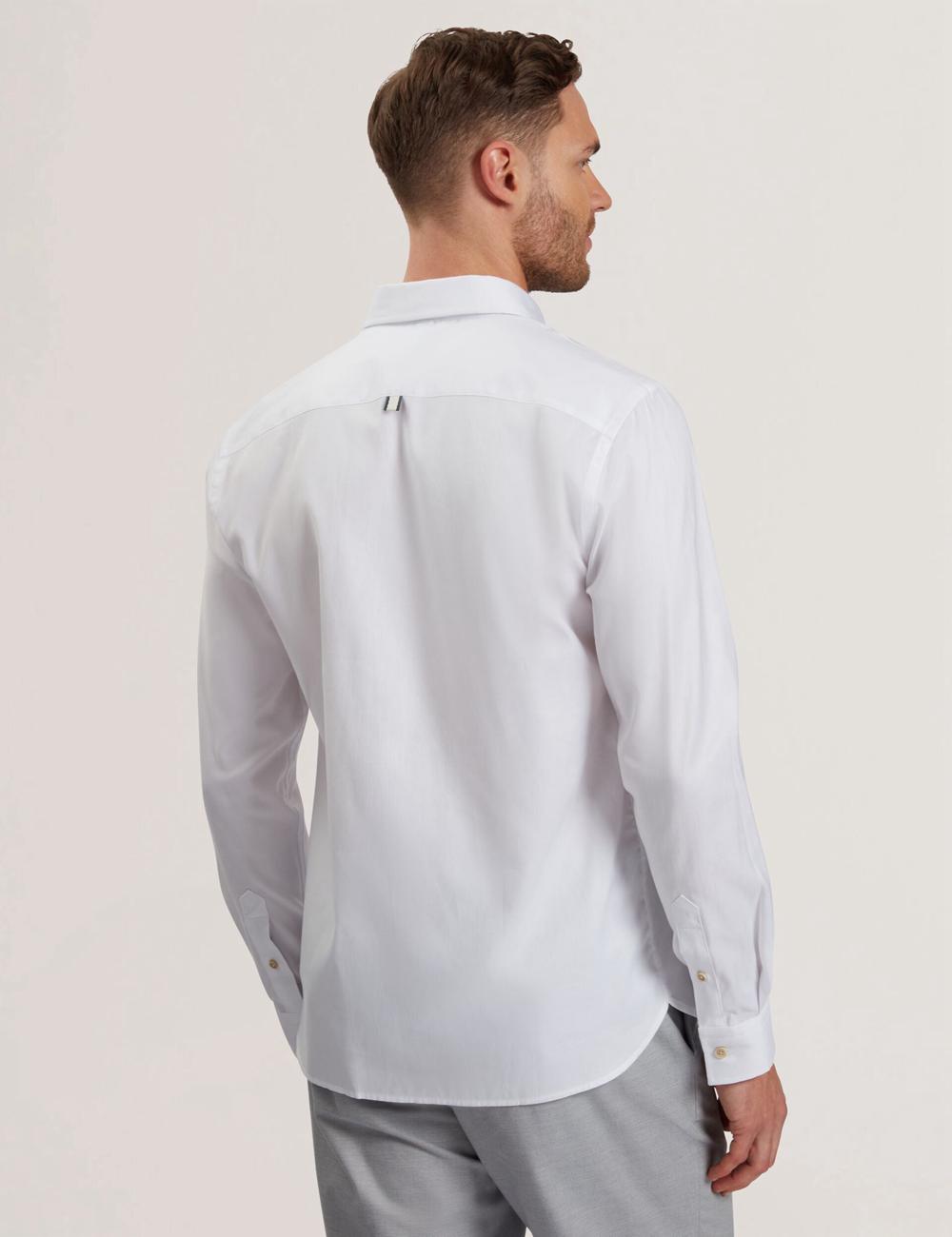 Ted Baker ALLARDO - Regular Fit Cotton Oxford Hemd Herren Weiß | CDWKB-5186