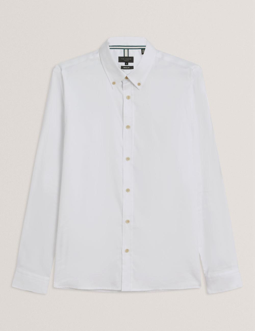 Ted Baker ALLARDO - Regular Fit Cotton Oxford Hemd Herren Weiß | CDWKB-5186