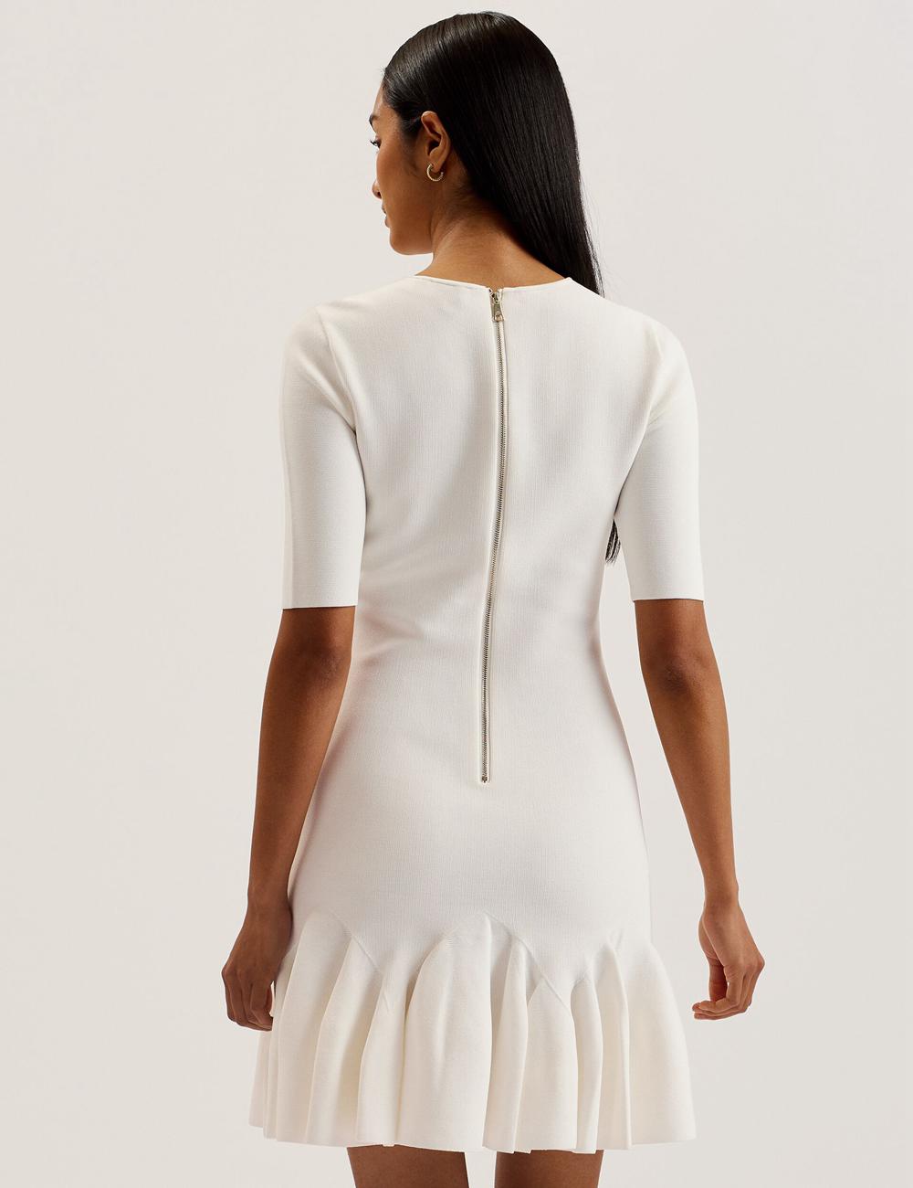 Ted Baker ALZANN Minikleid Damen Ivory | TQXSV-9145