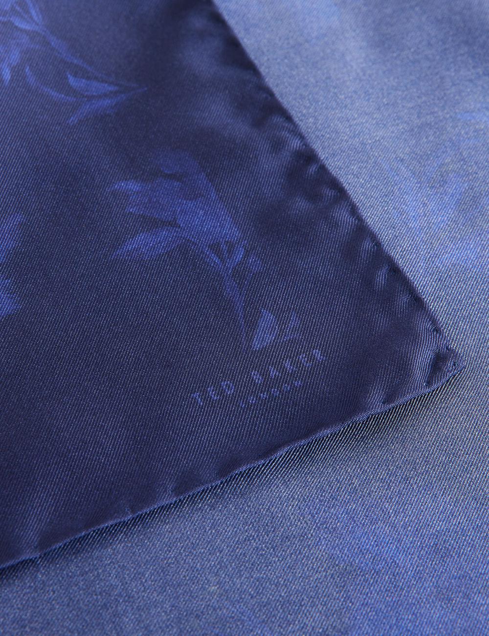Ted Baker AUSTINS - Two Tone Floral Silk Pocket Einstecktücher Herren Navy | OLJDV-3016