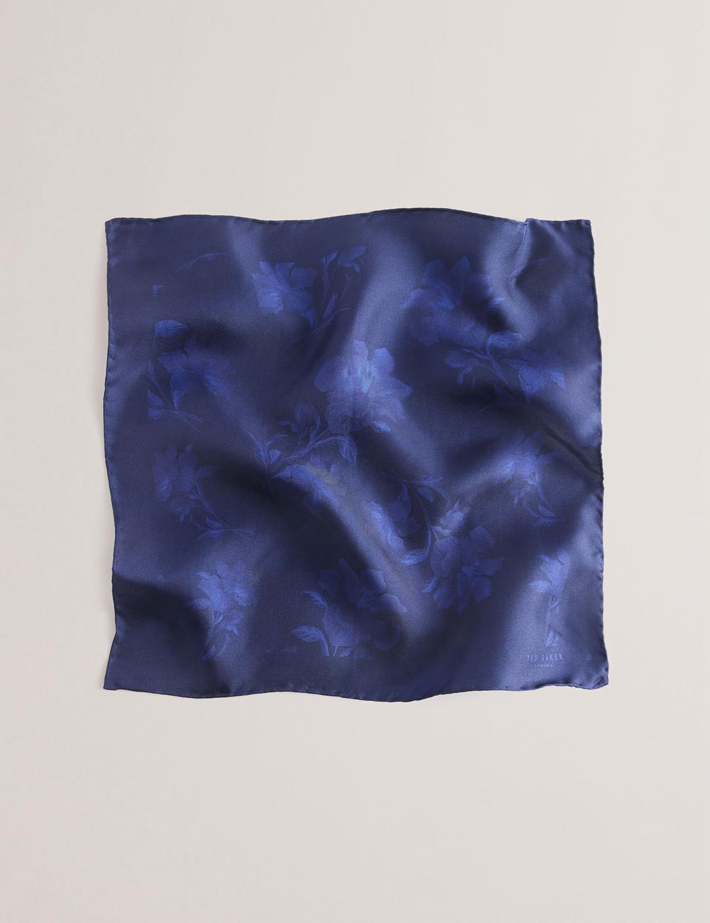 Ted Baker AUSTINS - Two Tone Floral Silk Pocket Einstecktücher Herren Navy | OLJDV-3016