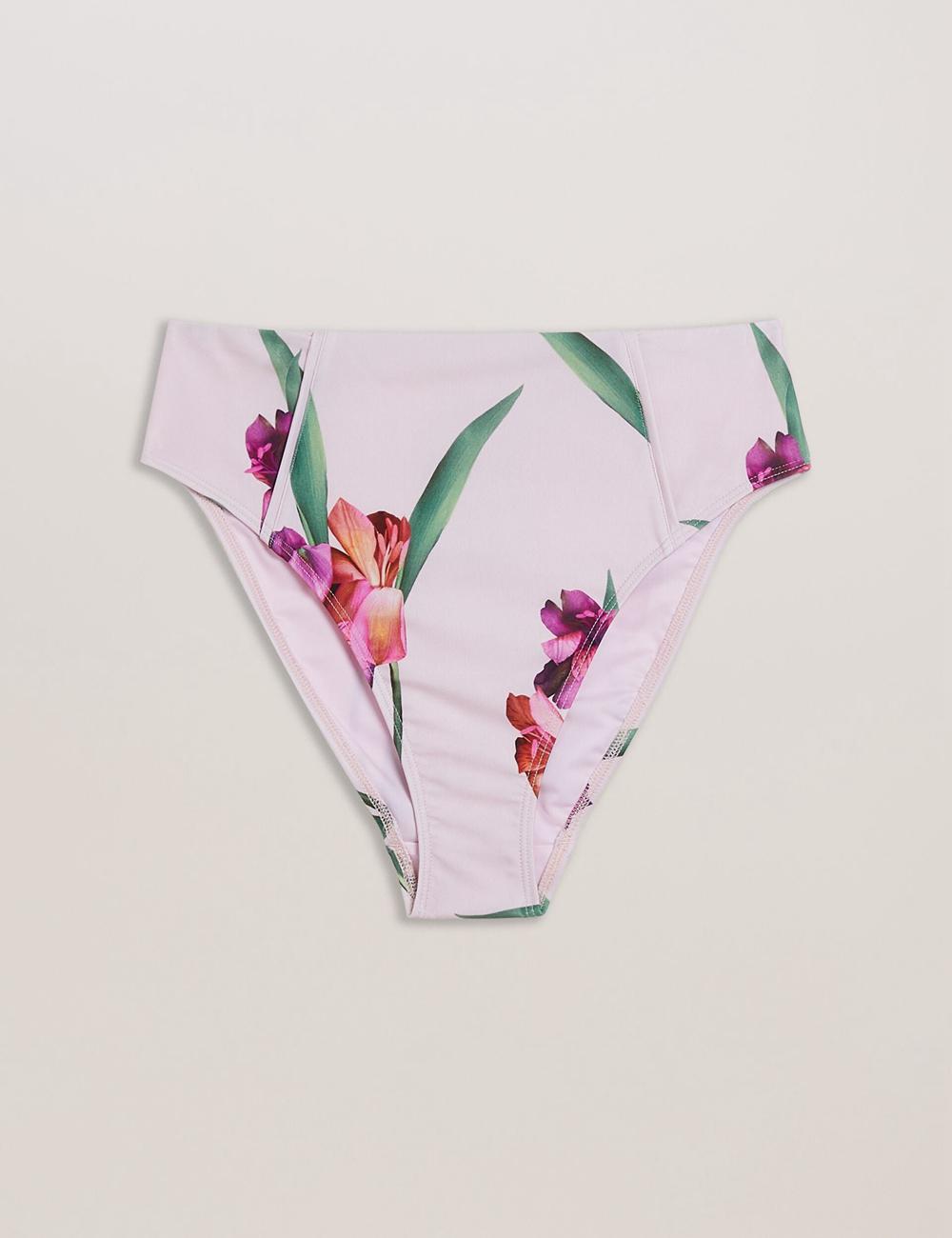 Ted Baker AVELEA - Floral Print High Waisted Bikini Damen Rosa | SOJEA-0893