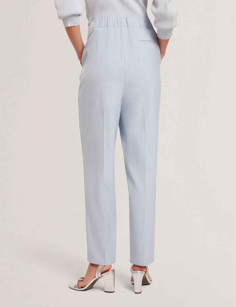 Ted Baker BALLIA - Elasticated Waist Tailored Tapered Hosen Damen Blau | EPWMQ-6540