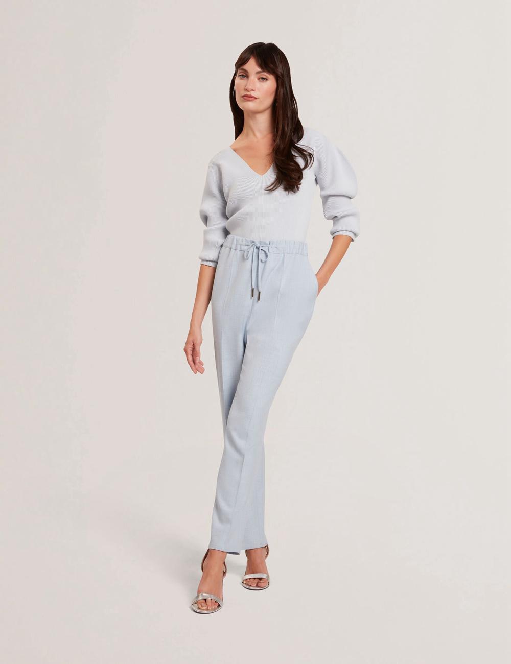 Ted Baker BALLIA - Elasticated Waist Tailored Tapered Hosen Damen Blau | EPWMQ-6540
