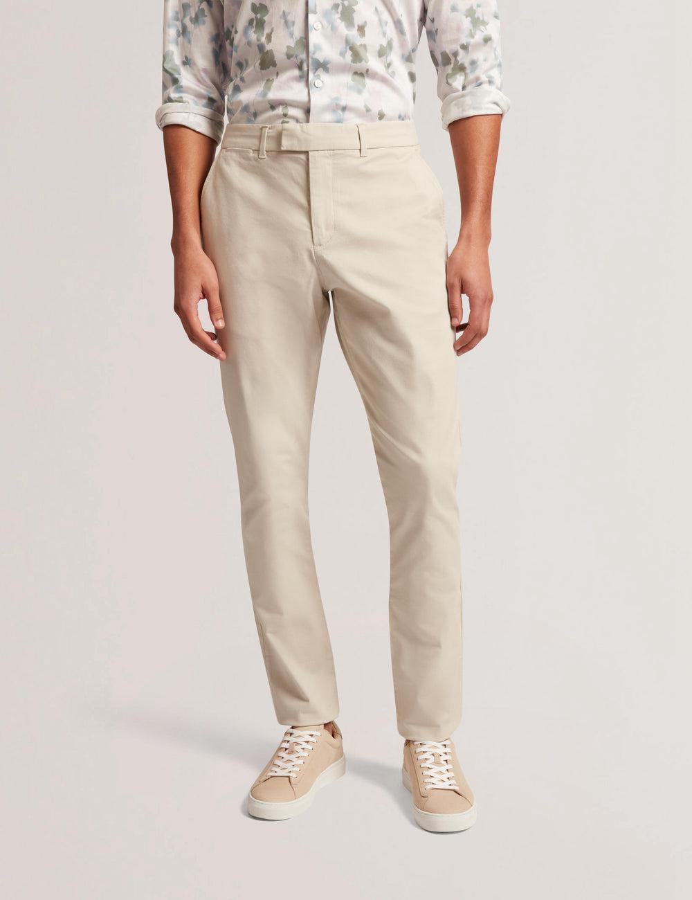 Ted Baker BATFORD - Slim Fit Cotton Blend Chinos Hosen Herren Tan | BKCYR-1728
