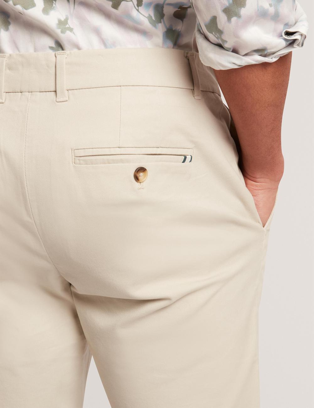 Ted Baker BATFORD - Slim Fit Cotton Blend Chinos Hosen Herren Tan | BKCYR-1728