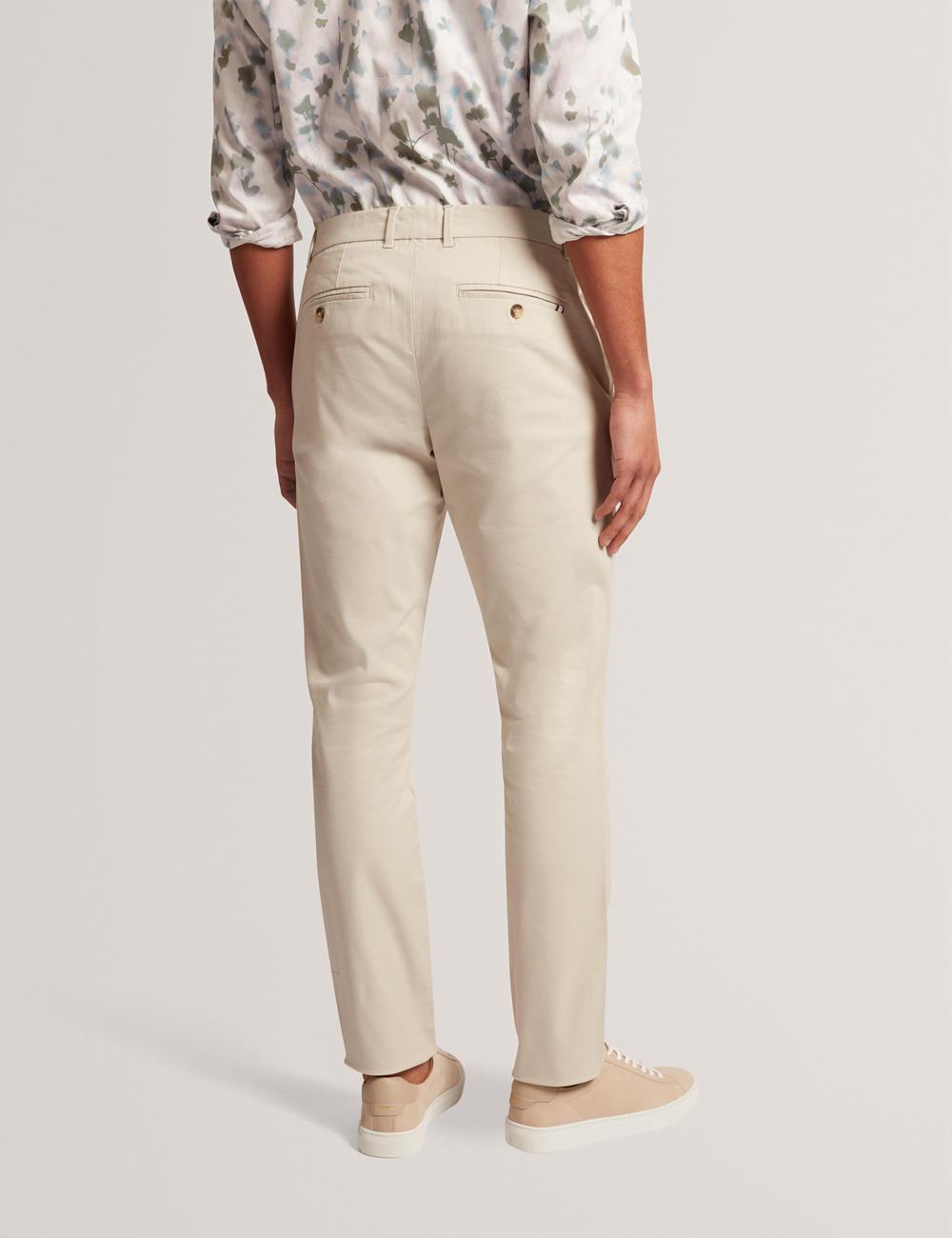 Ted Baker BATFORD - Slim Fit Cotton Blend Chinos Hosen Herren Tan | BKCYR-1728