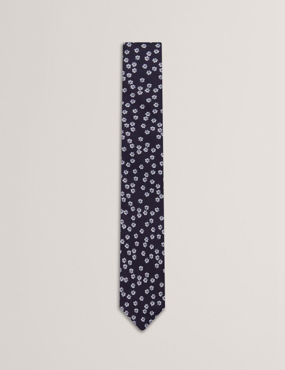 Ted Baker BENTLYY - Ditsy Floral Print Silk Krawatten Herren Navy | KORGP-5317