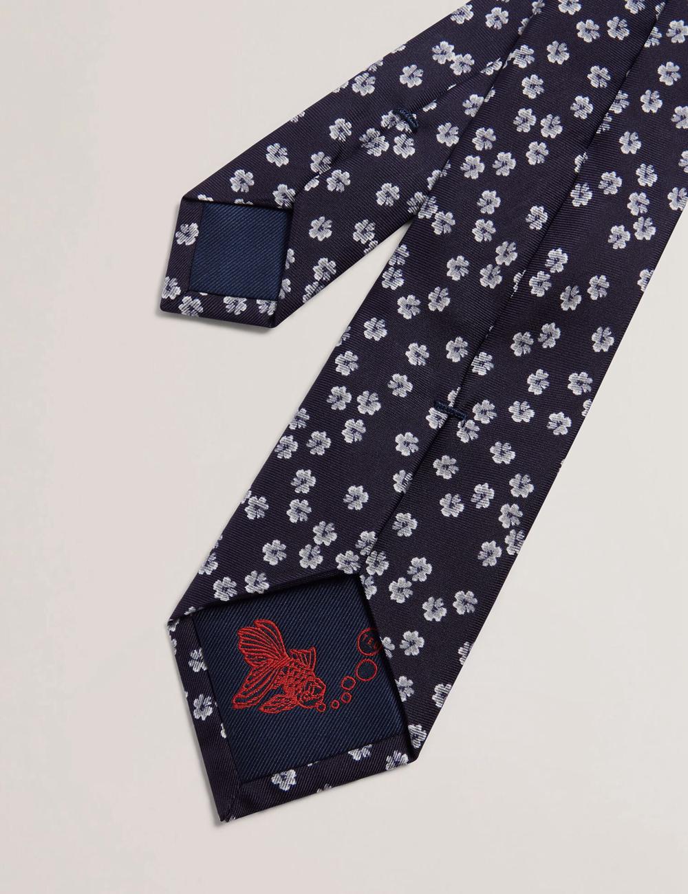 Ted Baker BENTLYY - Ditsy Floral Print Silk Krawatten Herren Navy | KORGP-5317