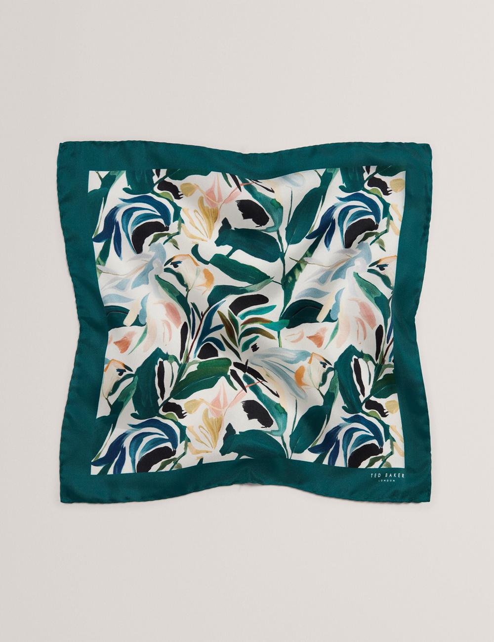 Ted Baker BOYTONP - Botanical Floral Silk Pocket Einstecktücher Herren Ecru | BAYTM-8409