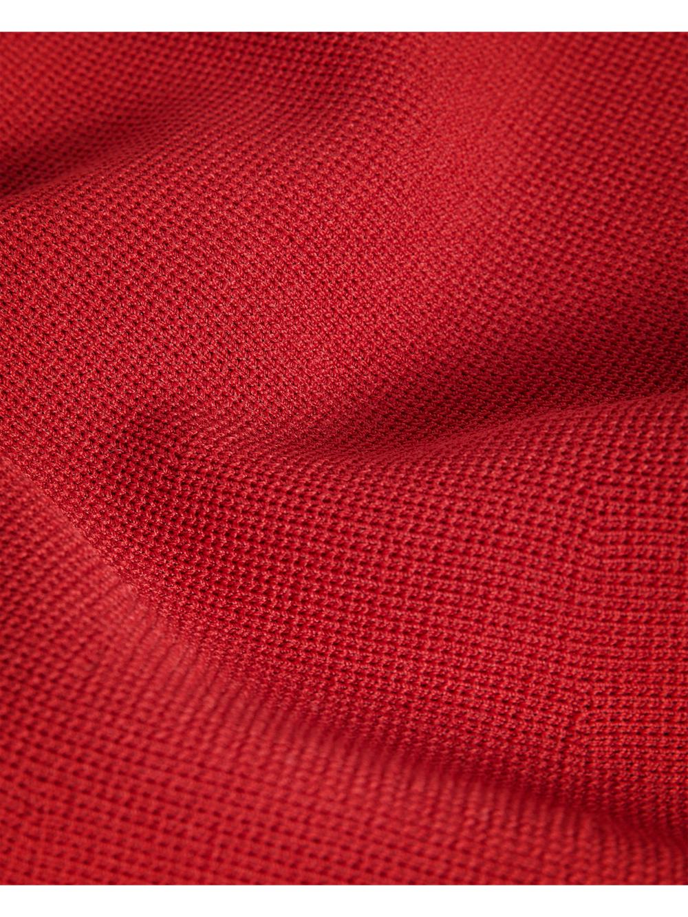 Ted Baker CANDDY - Pleated Hem Bodycon Knit Minikleid Damen Rot | KFZXU-2758