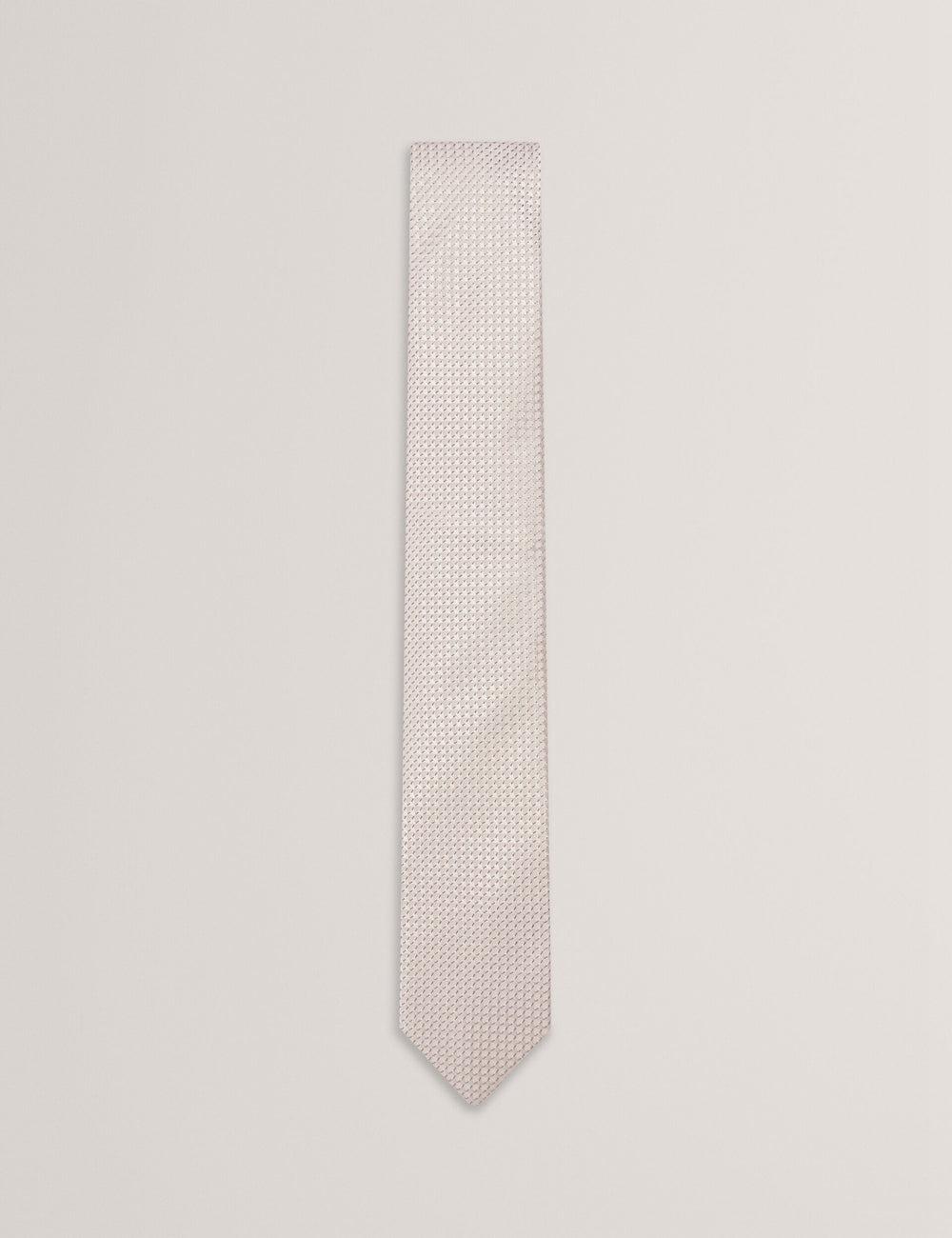 Ted Baker CANEDON - Textured Tonal Weave Silk Krawatten Herren Stone | EDXKR-6078