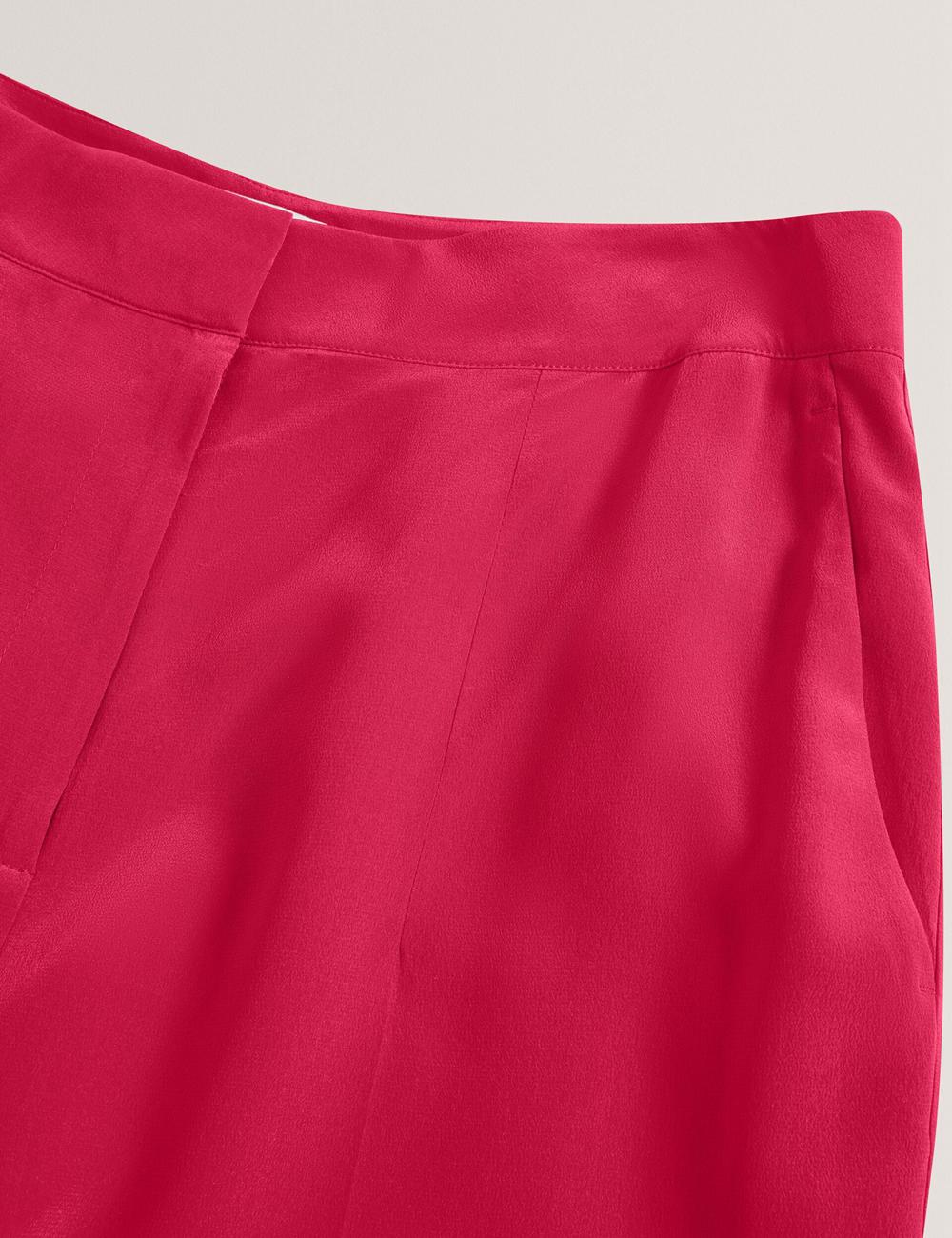 Ted Baker CARLOET - Silk Wide Leg Tailored Hosen Damen Fuchsie | FASBV-4798