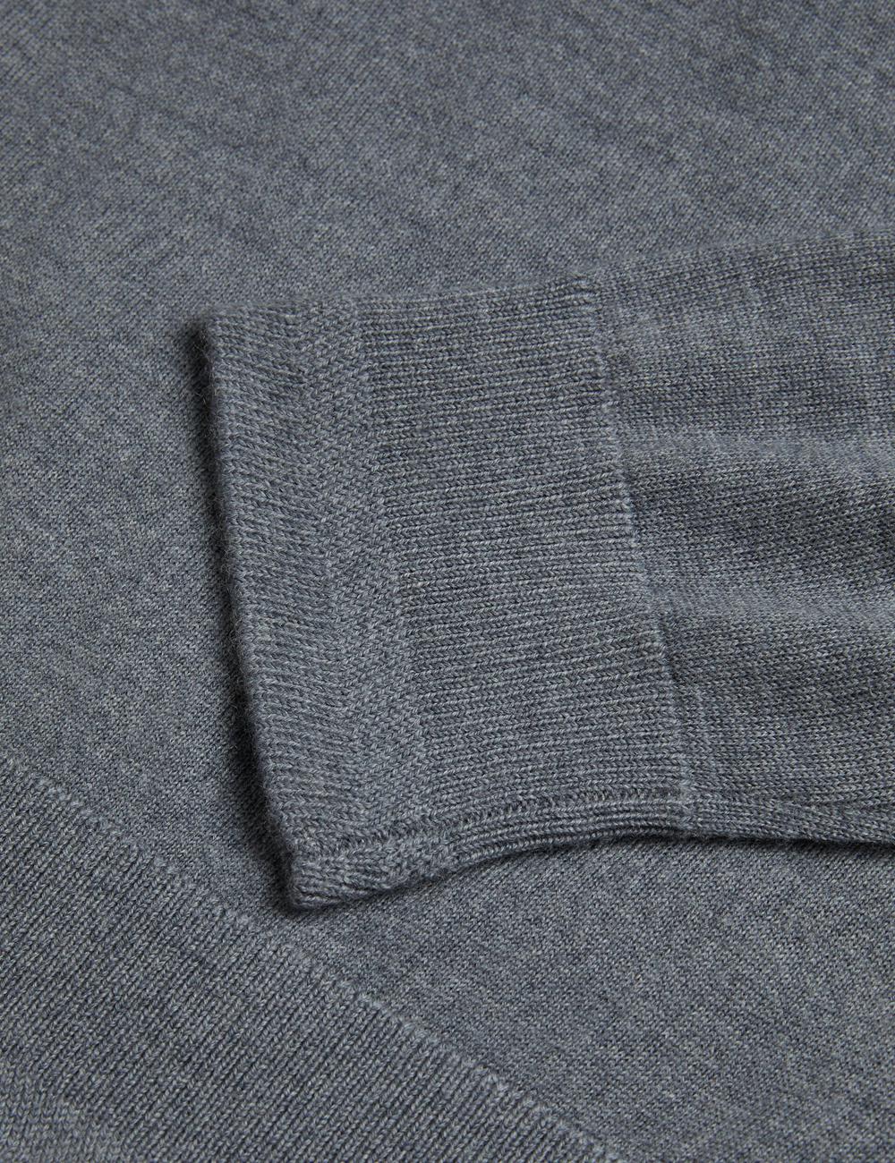 Ted Baker CARNBY - Pure Wool Crew Neck Pullover Herren Charcoal | YHCUL-2615