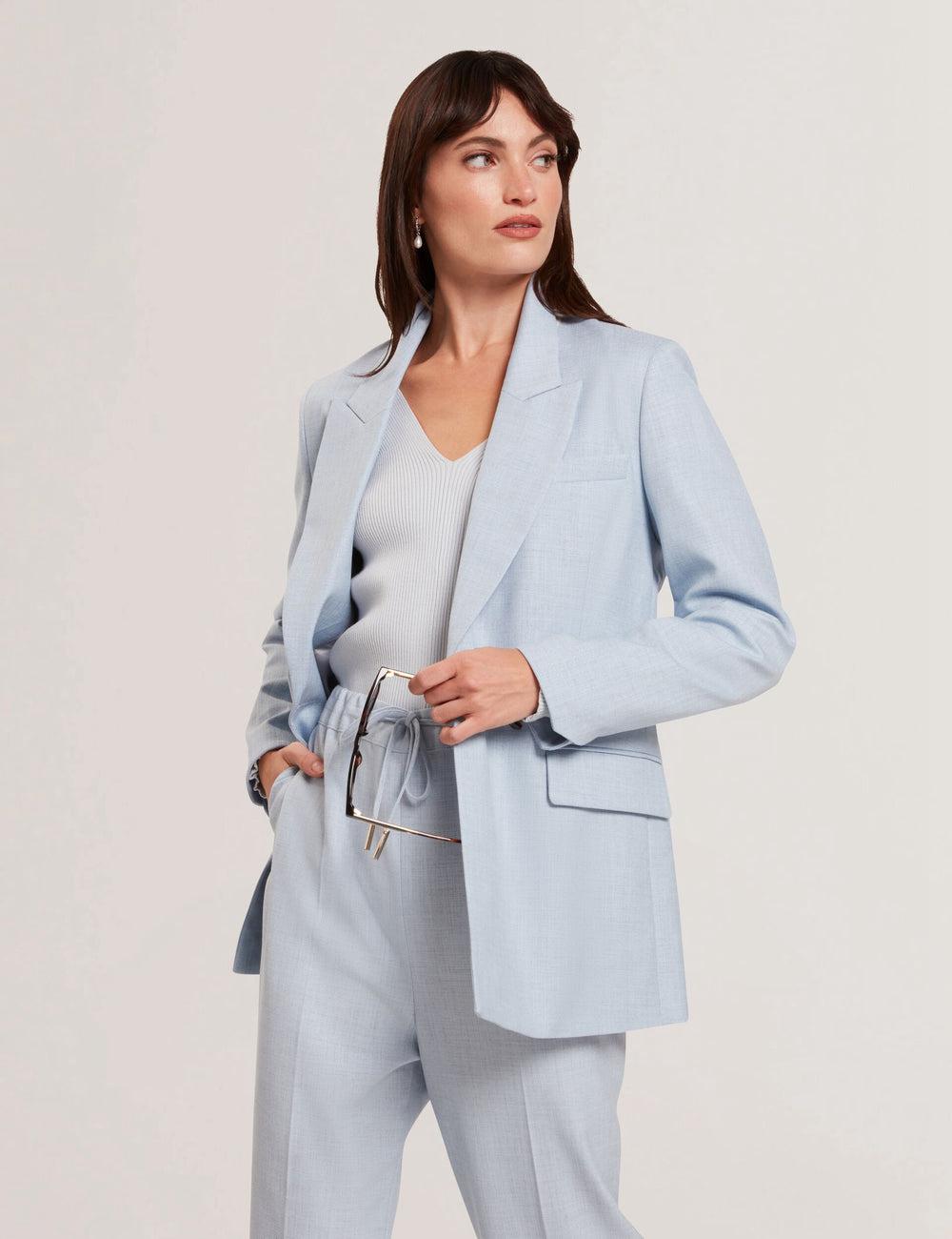 Ted Baker CARNI - Relaxed Tailored Single Breasted Blazer Damen Blau | WVMGA-0469