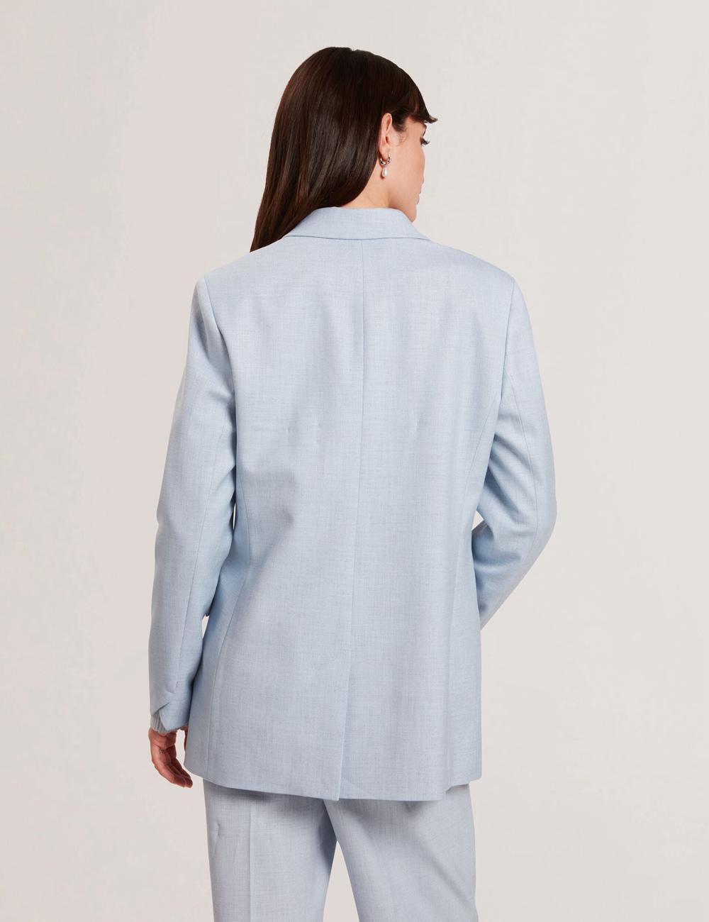 Ted Baker CARNI - Relaxed Tailored Single Breasted Blazer Damen Blau | WVMGA-0469