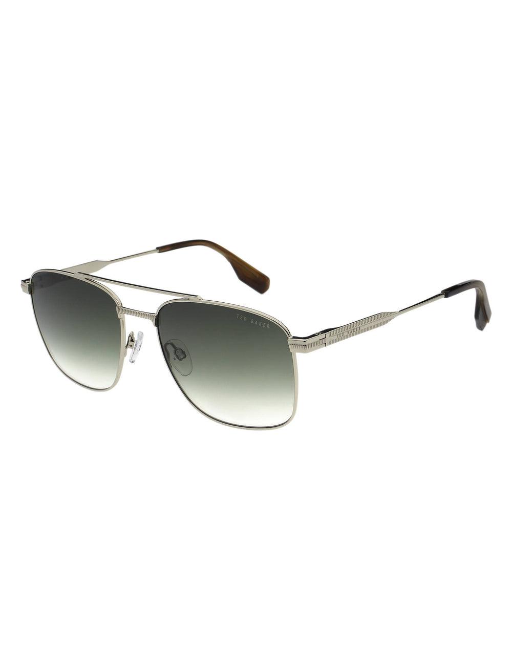 Ted Baker CHASE - Metal Frame Navigator Sonnenbrille Herren Silber | WNCYE-2091