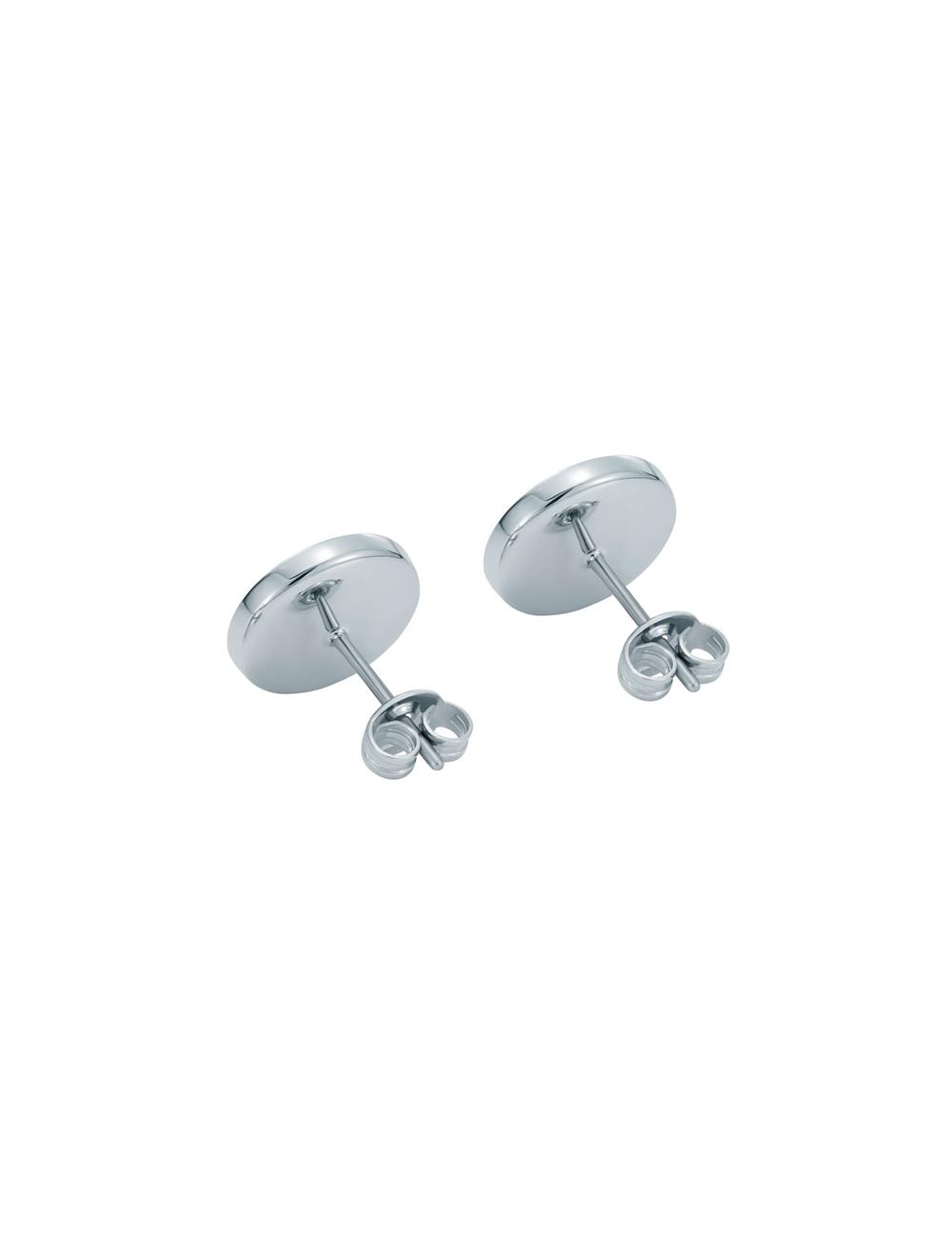 Ted Baker CHERELLE - Branded Crystal Button Stud Ohrringe Damen Silber | MGCRQ-3810