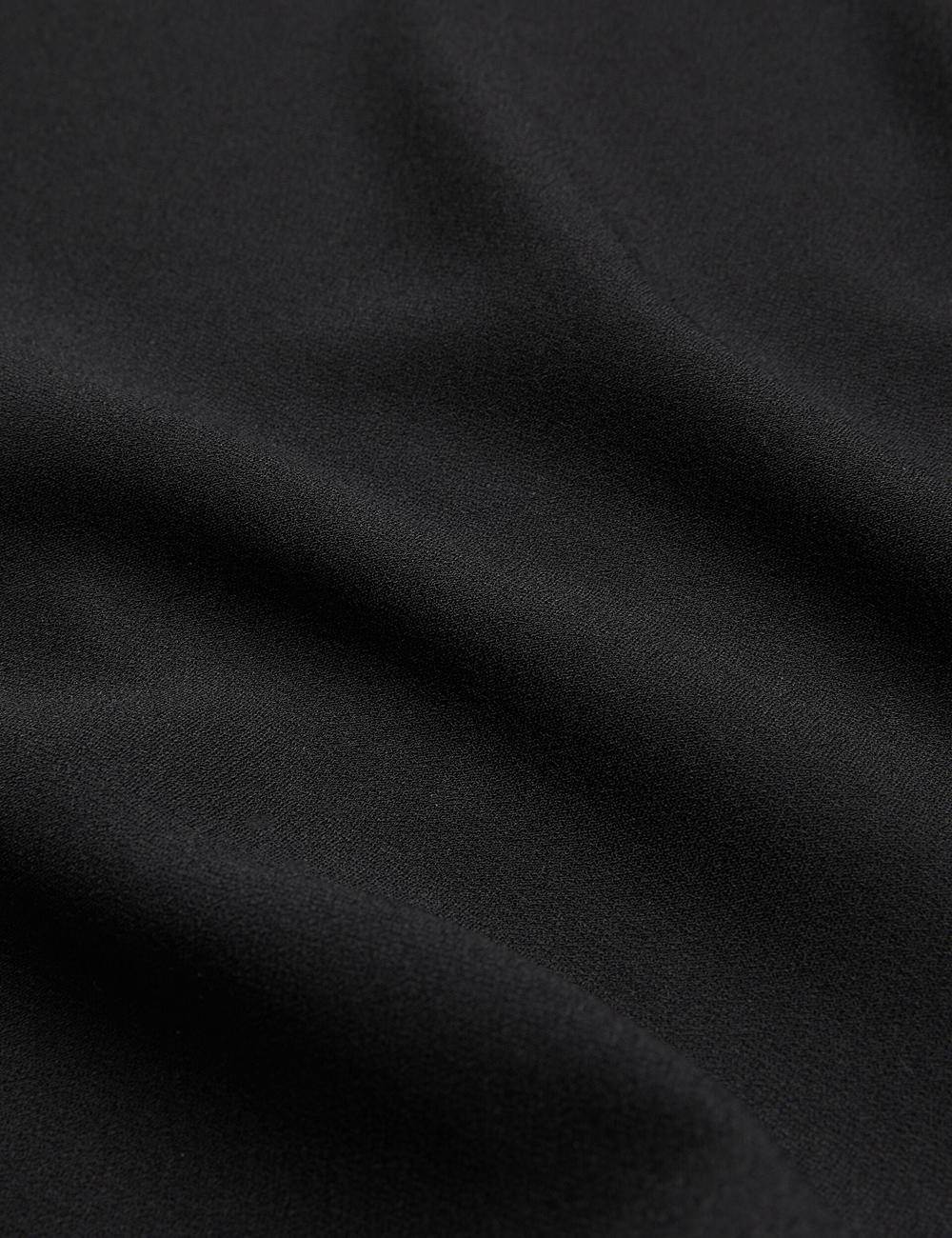 Ted Baker CHERIKA - Batwing Short Sleeve Satin Bluse Damen Schwarz | GQDYN-0729