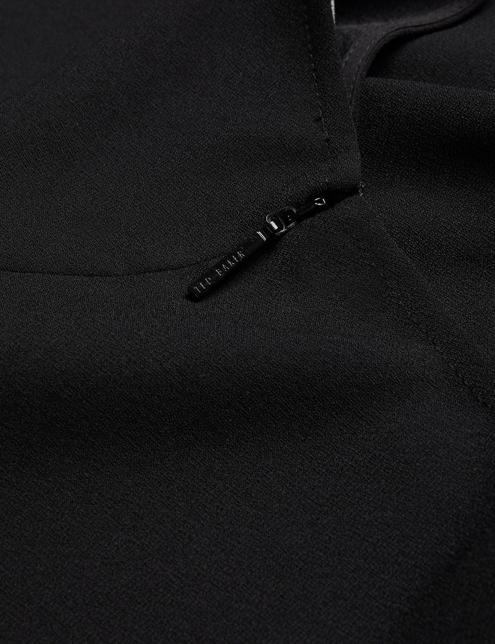 Ted Baker CHERIKA - Batwing Short Sleeve Satin Bluse Damen Schwarz | GQDYN-0729