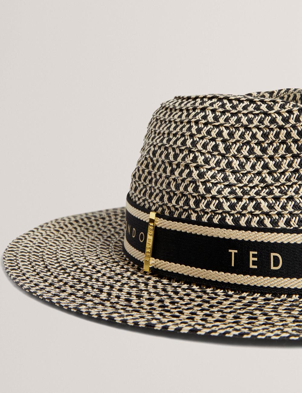 Ted Baker CLARIES - Mixed Weave Straw Hüte Damen Natural | FRXCH-6915