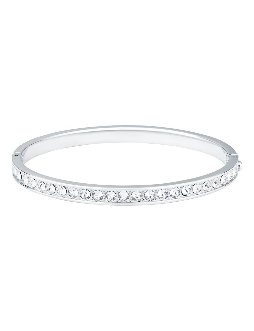 Ted Baker CLEMARA - Crystal Hinge Bangle Armbänder Damen Silber | OPLTN-0345