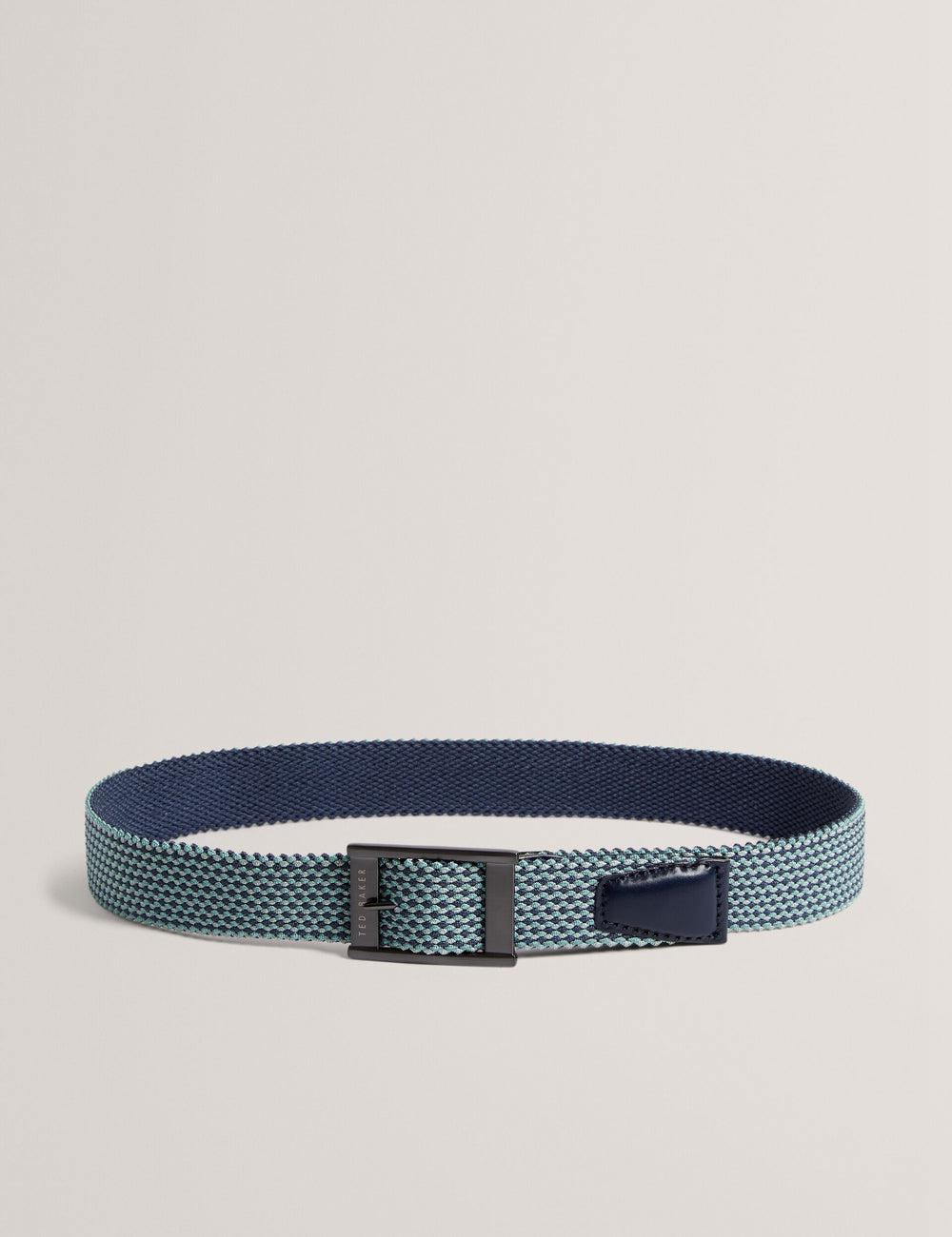 Ted Baker COLUMMM - Reversible Woven Elasticated Gürtel Herren Navy | GFAUY-5613