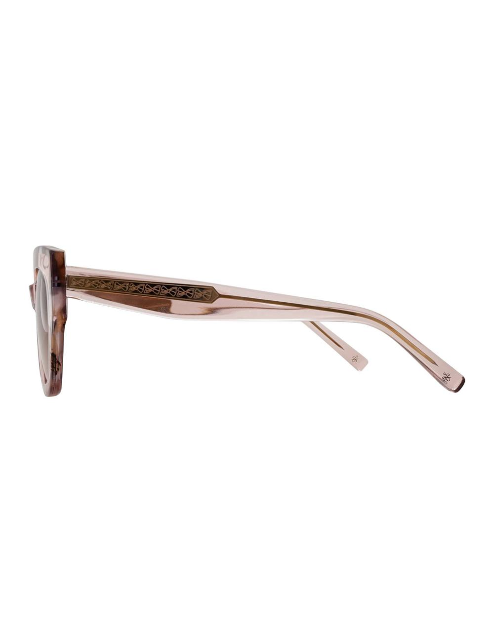 Ted Baker CORAL - Chunky Cat Eye Acetate Sonnenbrille Damen Rosa | KLHZO-0284