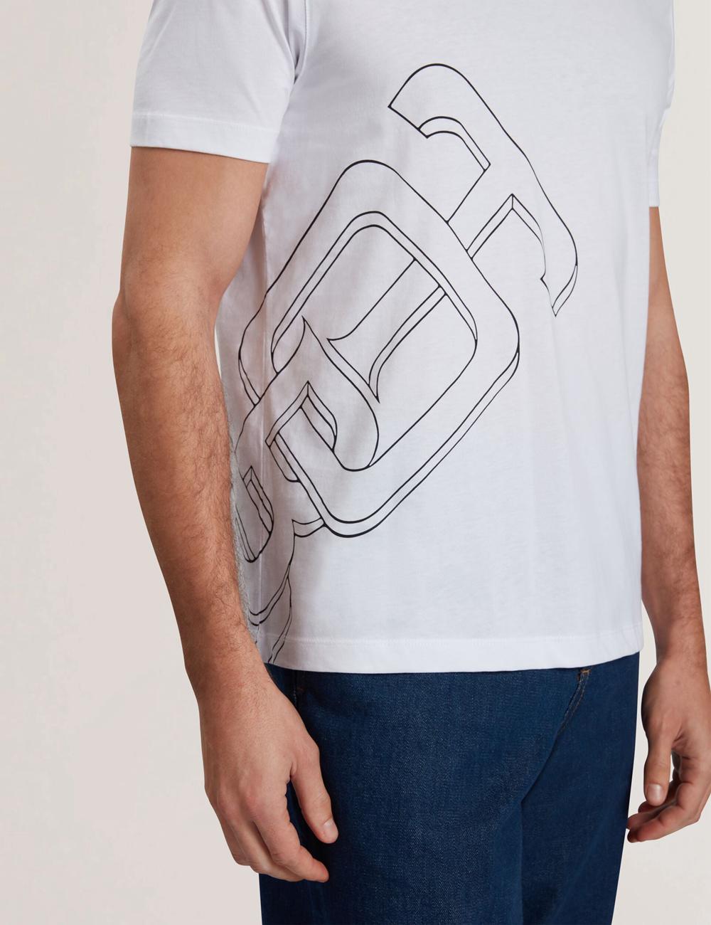 Ted Baker CRAIGEY - Logo Graphic Crew Neck Cotton T-shirts Herren Weiß | SHZWY-1642