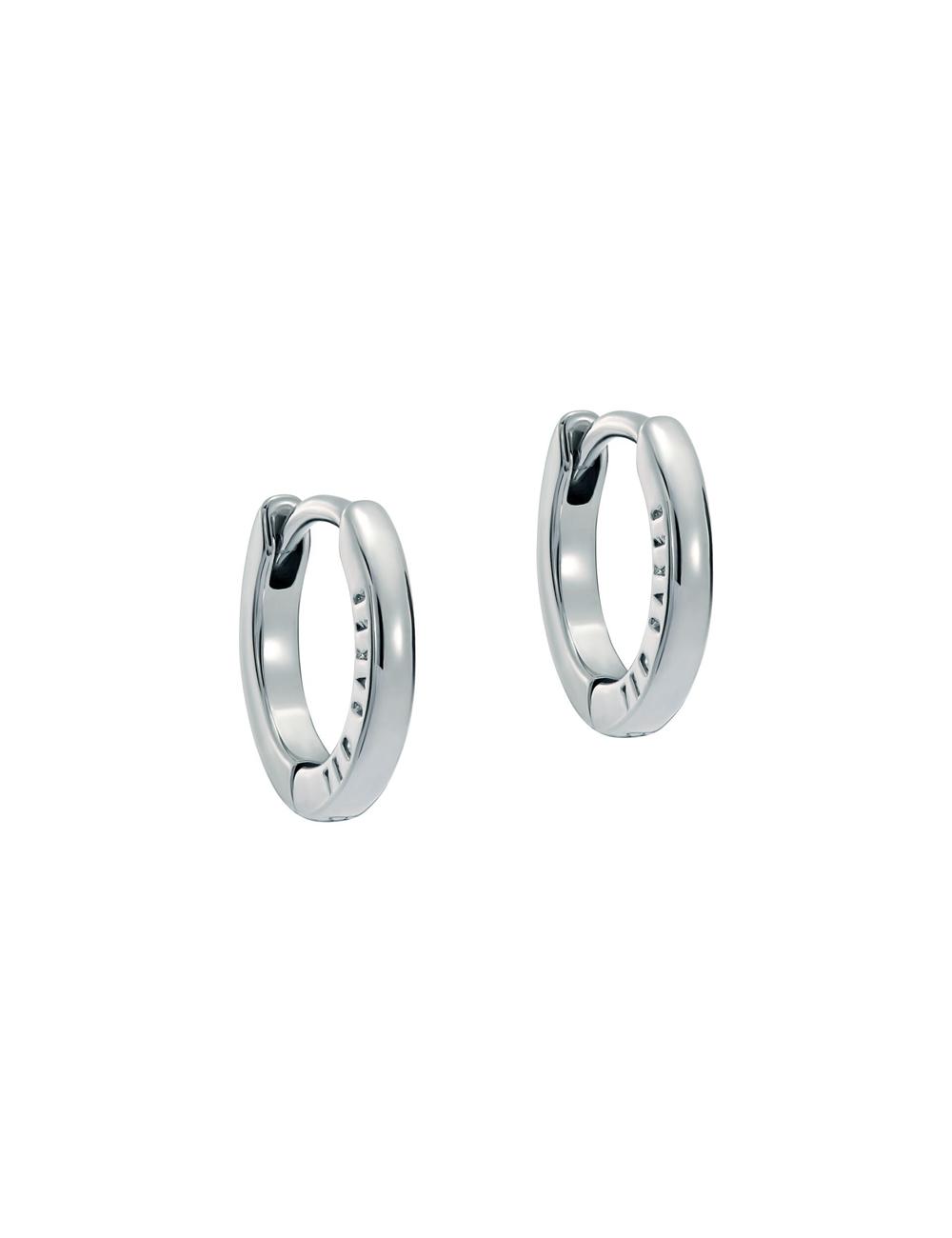 Ted Baker CRISLIE - Engraved Logo Small Hoop Ohrringe Damen Silber | UIHJA-7930
