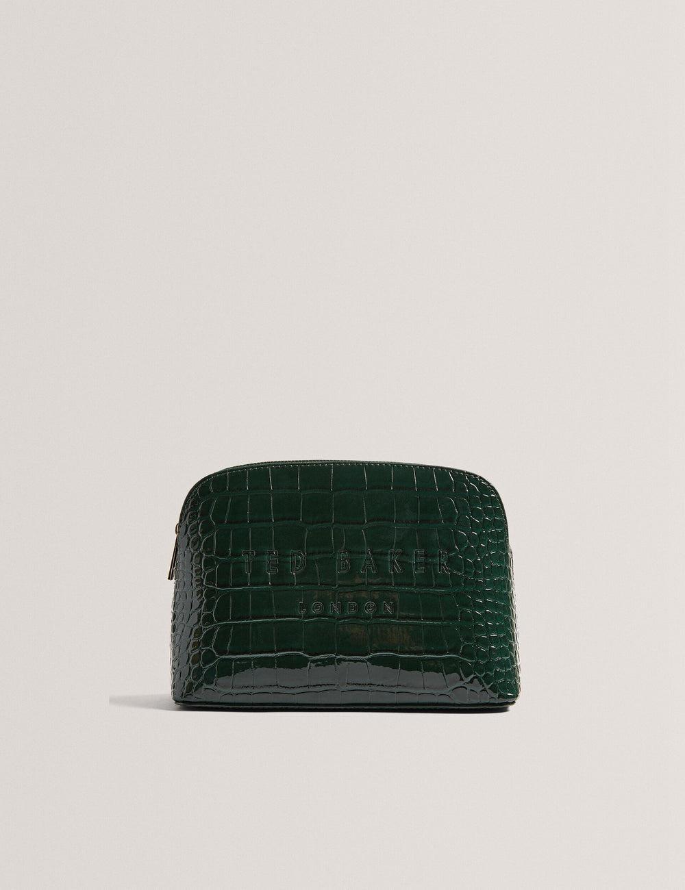 Ted Baker CROCALA - Croc Effect Faux Leather Schminktaschen Damen Grün | CYAPN-9132