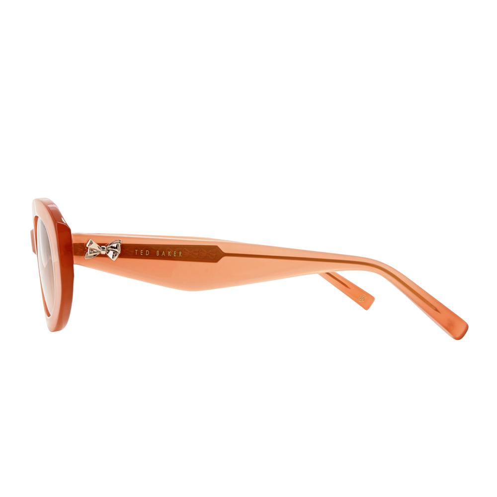 Ted Baker DAISIE - Chunky Oval Bow Detail Sonnenbrille Damen Rosa Rosa | YKZUR-4205