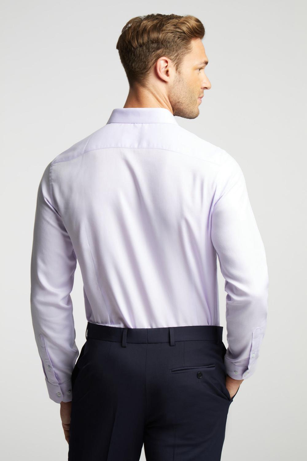 Ted Baker DALTON - Dobby Textured Cotton Slim Fit Hemd Herren Lilac | GPYCZ-5213