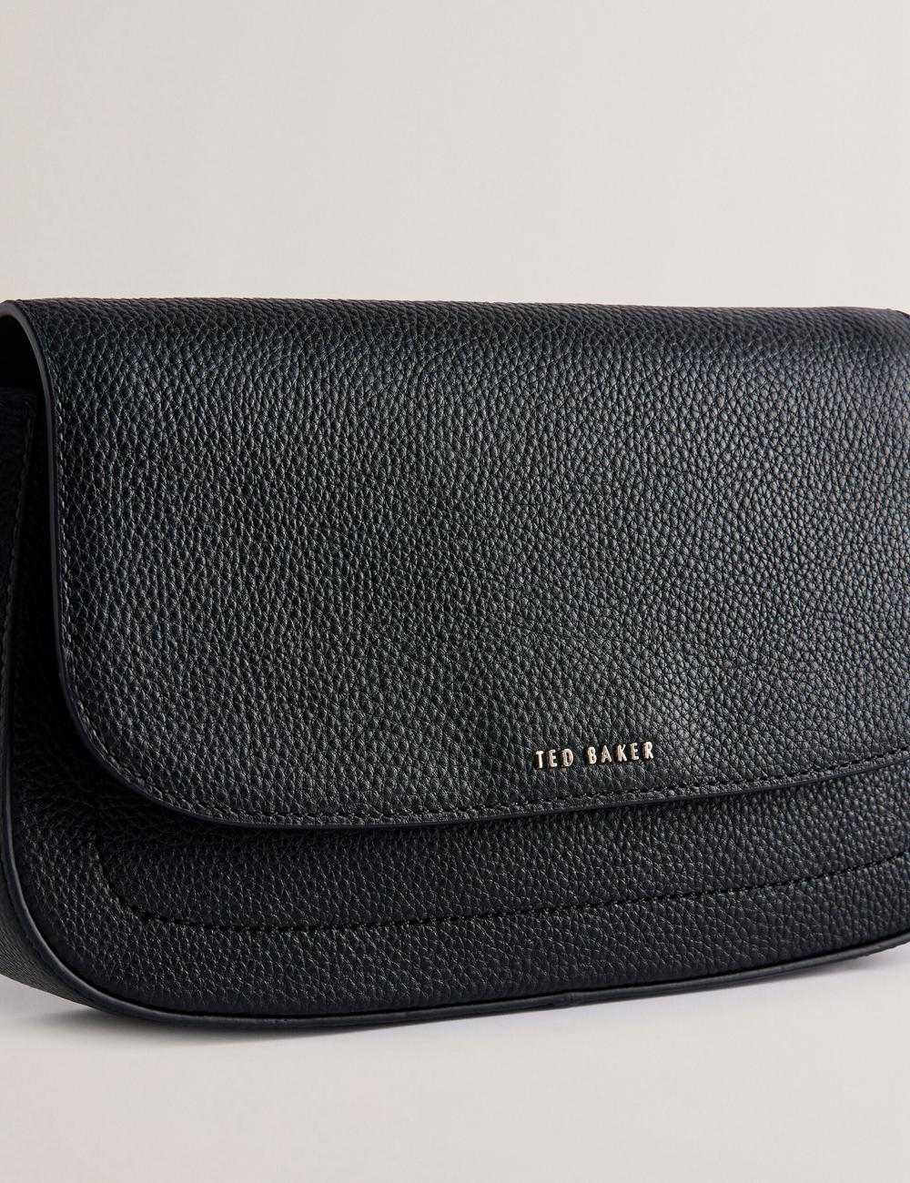 Ted Baker DARILIE - Leather Webbing East West Satchel Schulranzen Damen Schwarz | PCOBA-5928