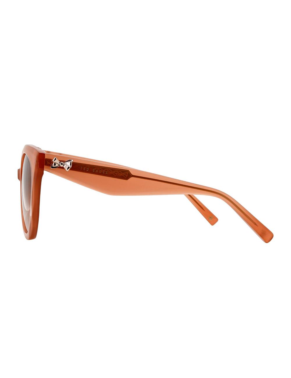 Ted Baker ELEN - Oversized Cat Eye Bow Detail Sonnenbrille Damen Rosa Rosa | HZTIN-0392