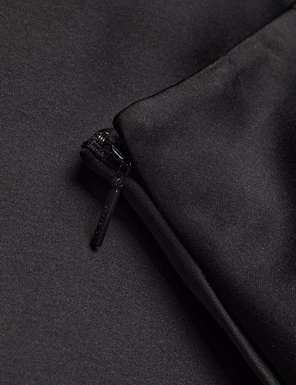 Ted Baker ERVA - Asymmetric Satin Wrap Röcke Damen Schwarz | JTDBN-3905