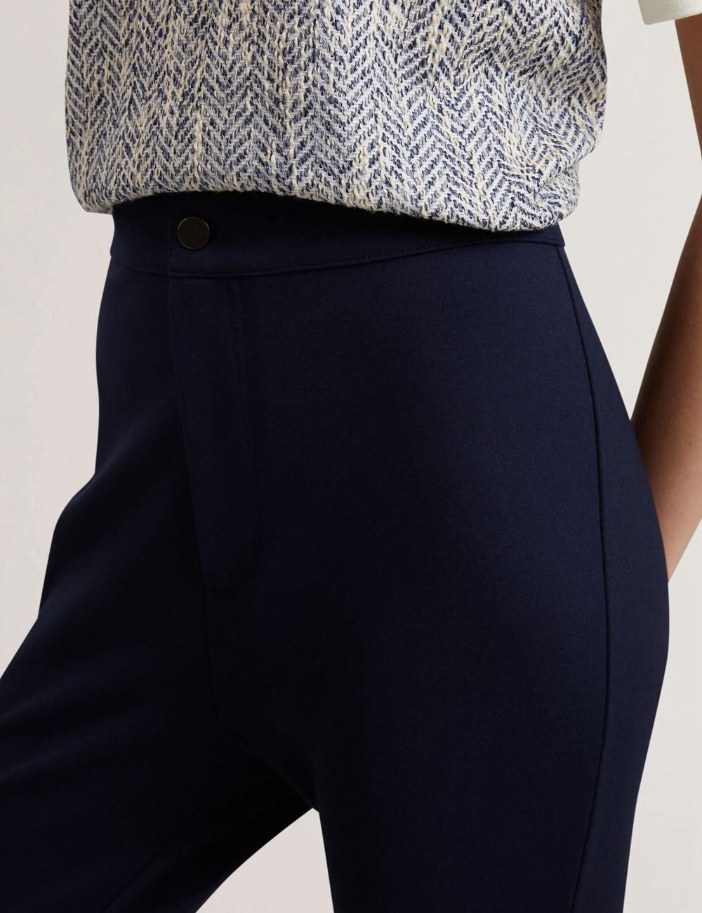 Ted Baker FELINDA - Fly Front Stretchy Hosen Damen Navy | DXPYU-7435