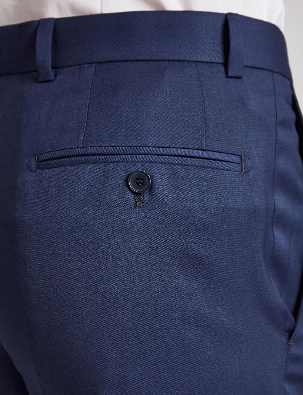 Ted Baker FINLAYTS - Twill Wool Slim Fit Suit Hosen Herren Blau | OEPHY-8071