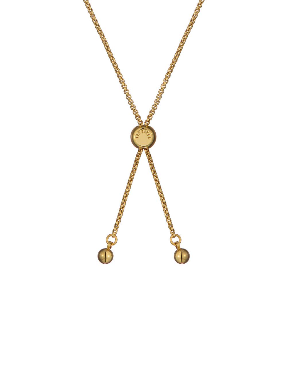 Ted Baker FLORINA - Crystal Flower Adjustable Armbänder Damen Gold | RJSED-4901