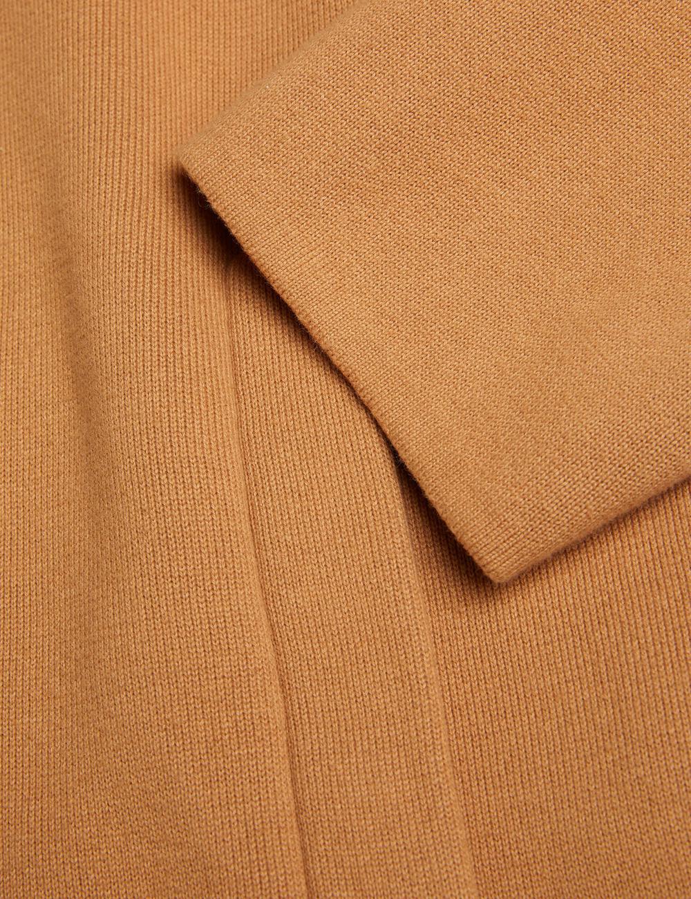 Ted Baker FREDER - Knitted Cotton Blend Überhemd Herren Braun | QILJP-1976