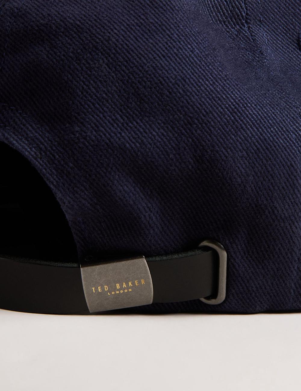 Ted Baker FRREDDI - Embroidered Logo Canvas Baseball Kappe Herren Navy | ZTSER-4952