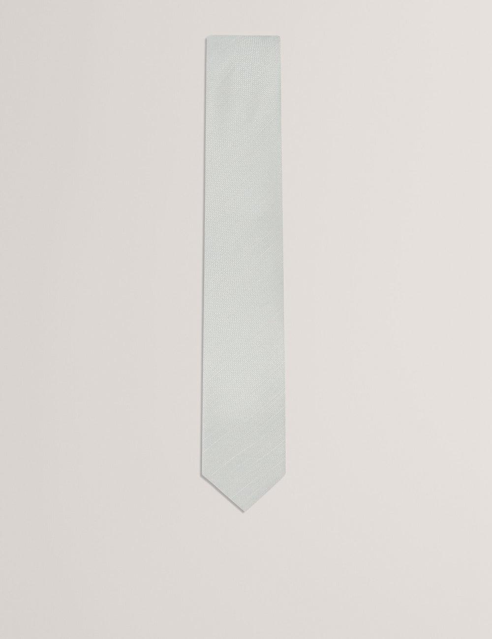 Ted Baker HAWKWEL - Linen Blend Woven Texture Krawatten Herren Grün | FVJXB-0439